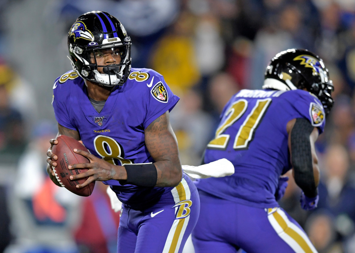Lamar Jackson leads the Ravens